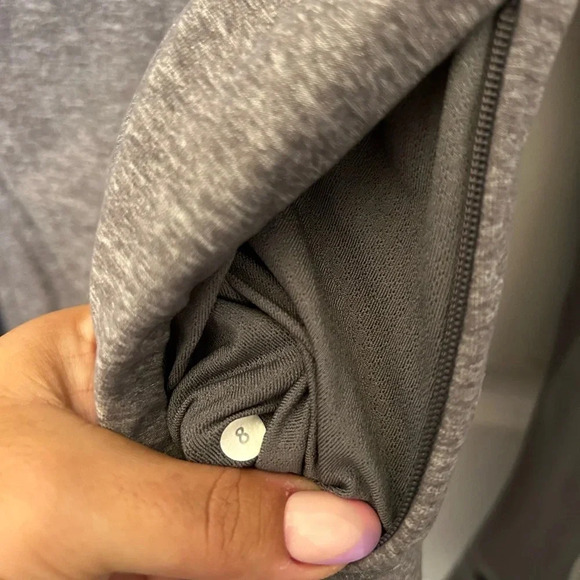 ! LULULEMON Bhakti Yoga Jacket Grey Heathered Slate Double Zip High Coll… - Picture 8 of 9